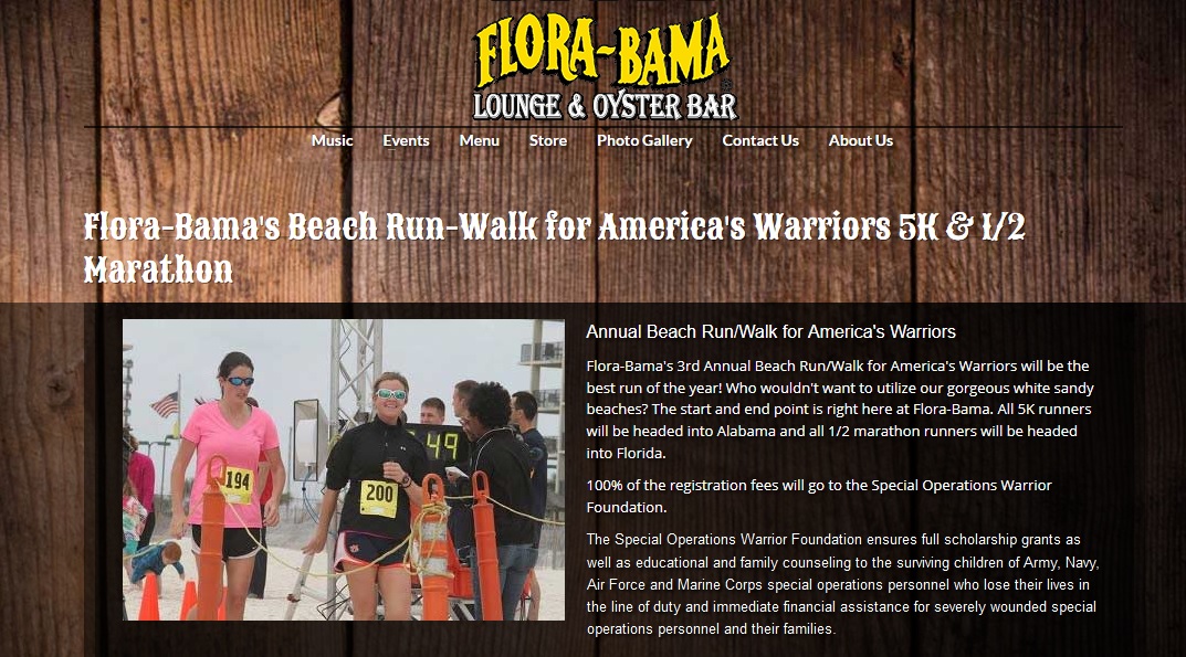 Flora-Bama's Beach Walk 2017