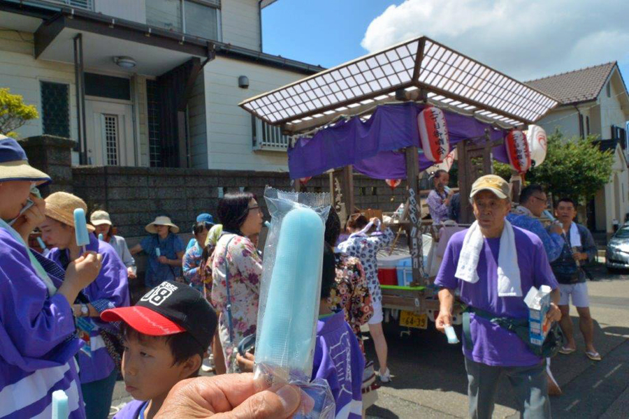 火照った体にビールとキャンディがﾝマイ