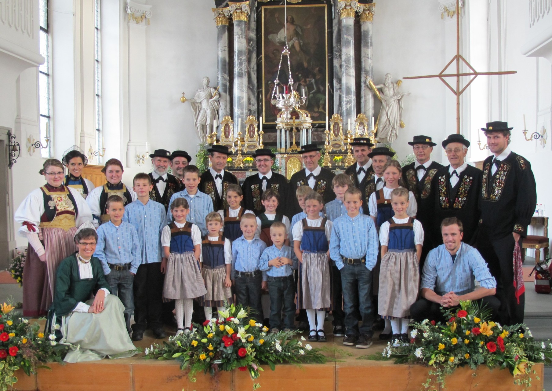 Beggrieder Jodler mit Chindercheerli anlässlich des Kirchenkonzerts 2011