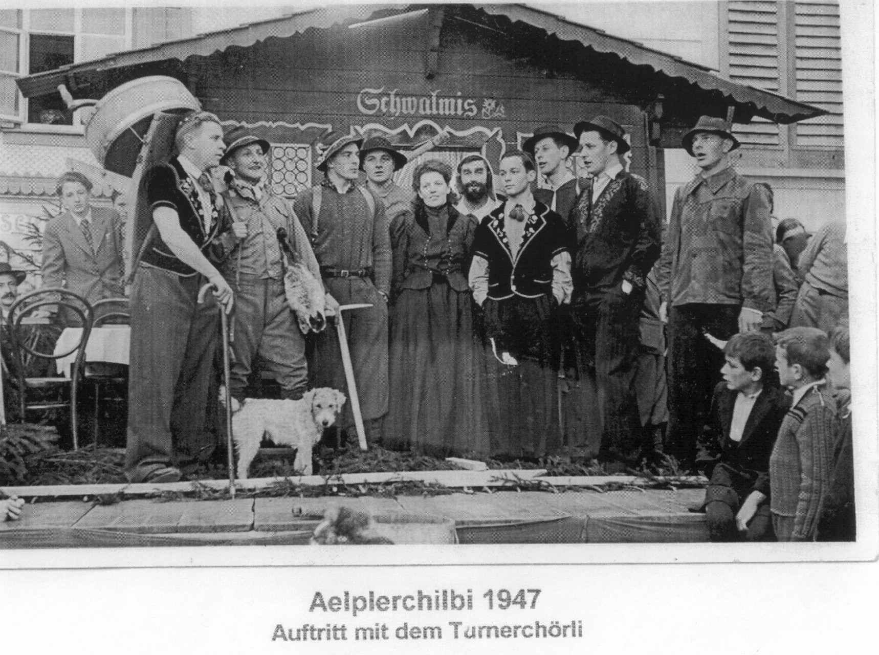 Turner-Cheerli an der Älplerchilbi 1947