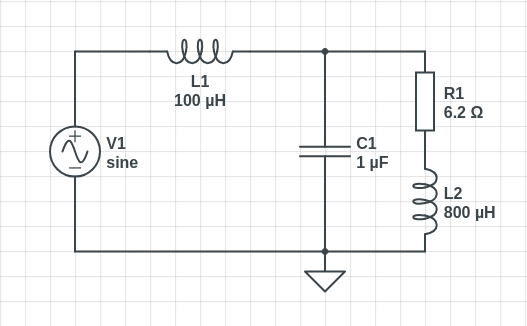 Schaltung der unbedämpften Hochtonanhebung mit 1µF Kondensator