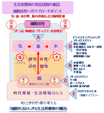旬(ときめき)亭の考える ガンに代表される生活習慣病への対処法