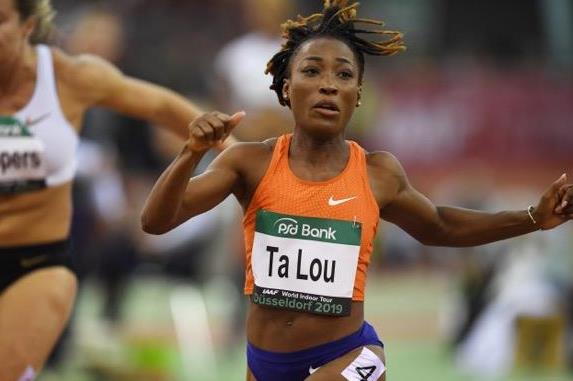 Marie-Josee Ta Lou gana los 60 metros en la reunión de la IAAF World Indoor Tour en Dusseldorf (Gladys Chai von der Laage) © Copyright