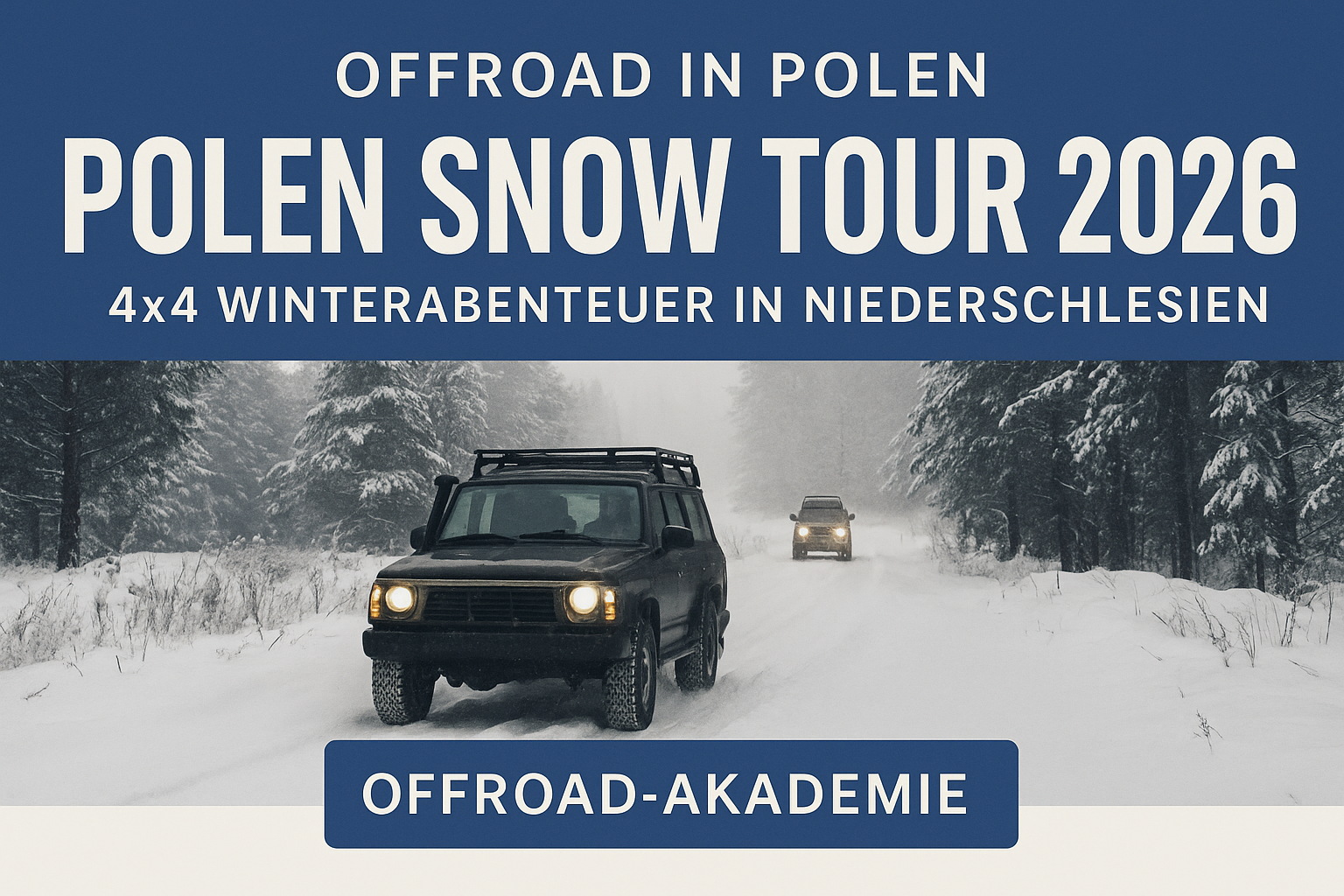 Polen Snow Offroad Tour 2026 ❄️ | 4x4 Abenteuer in Niederschlesien