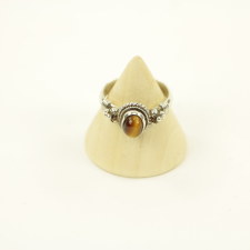 ring zilver verschillende halfedelstenen 