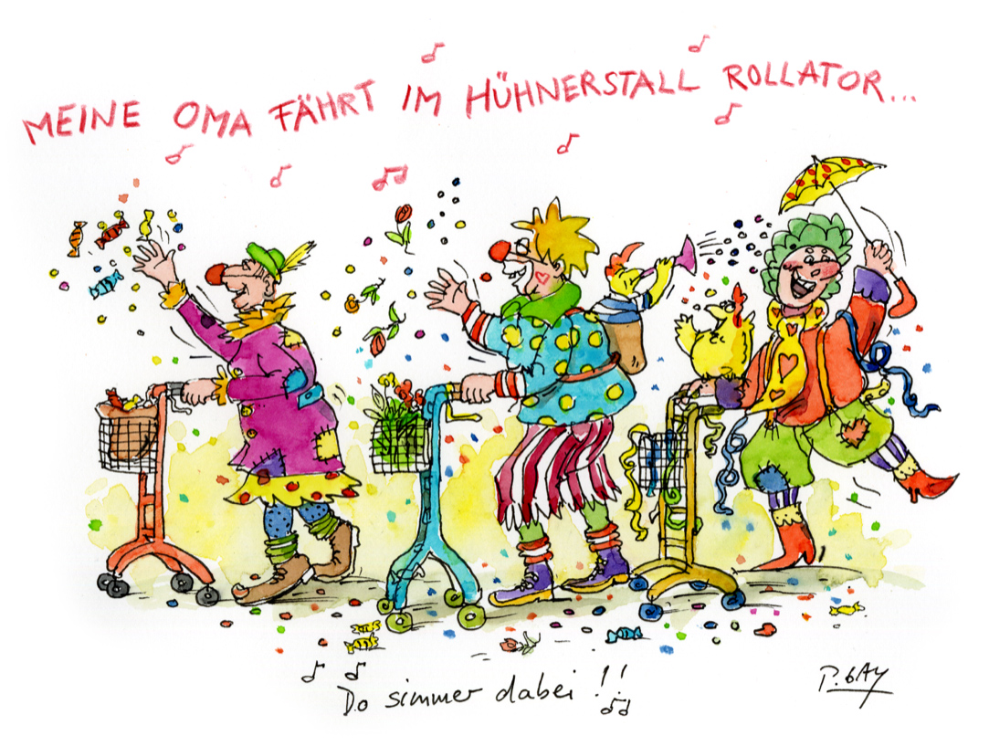 Der Rollator-Club feiert Fasching!