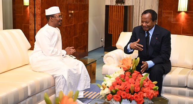 Paul Biya reçoit Mahamat Deby Itno avant le sommet de Yaoundé