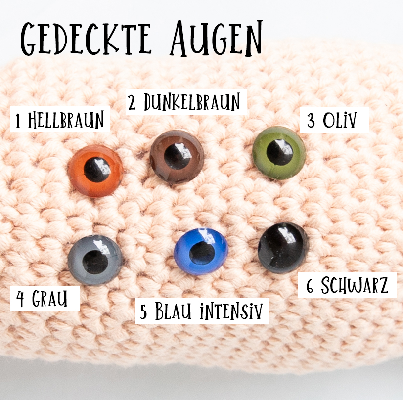 Roinaid Safety Eyes Set - 150 Stück + Werkzeug - Für Häkeltiere & Amigurumi