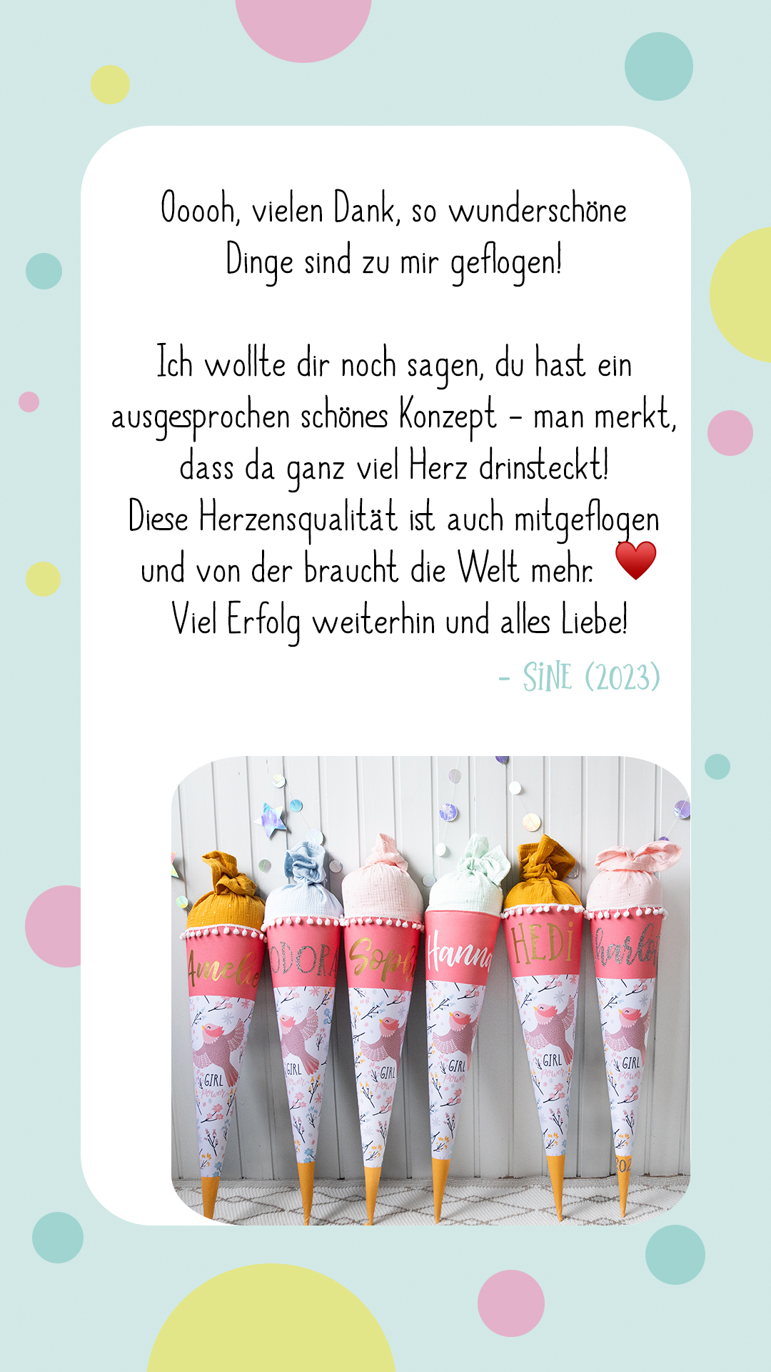 Review Schultüte aus Stoff