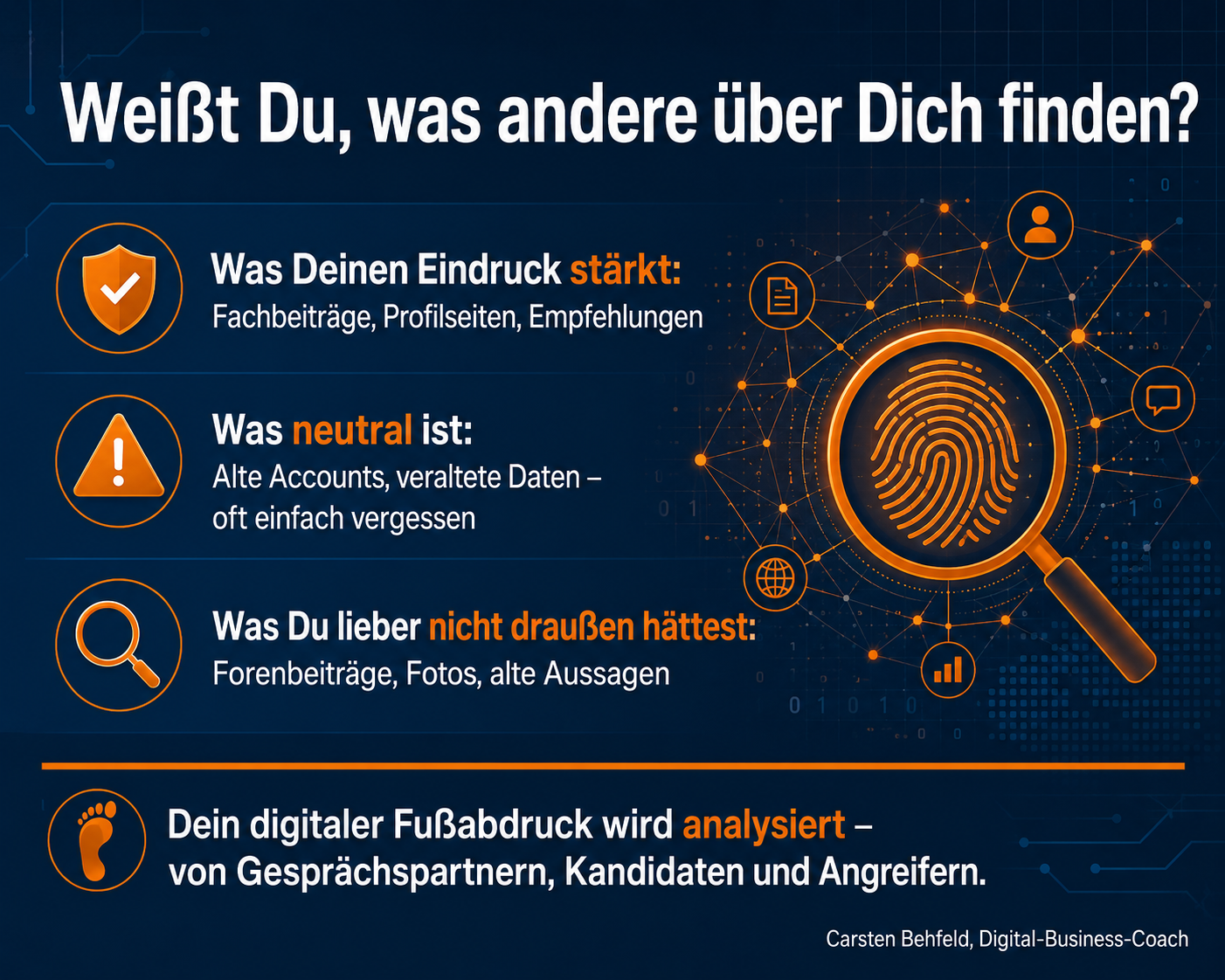 Weißt Du, was andere über Dich bei ChatGPT & Co finden?