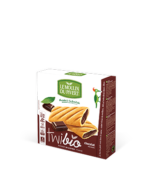 TWIBIO FOURRÉS AU CHOCOLAT 150G, LE MOULIN DU PIVERT, UNITÉ