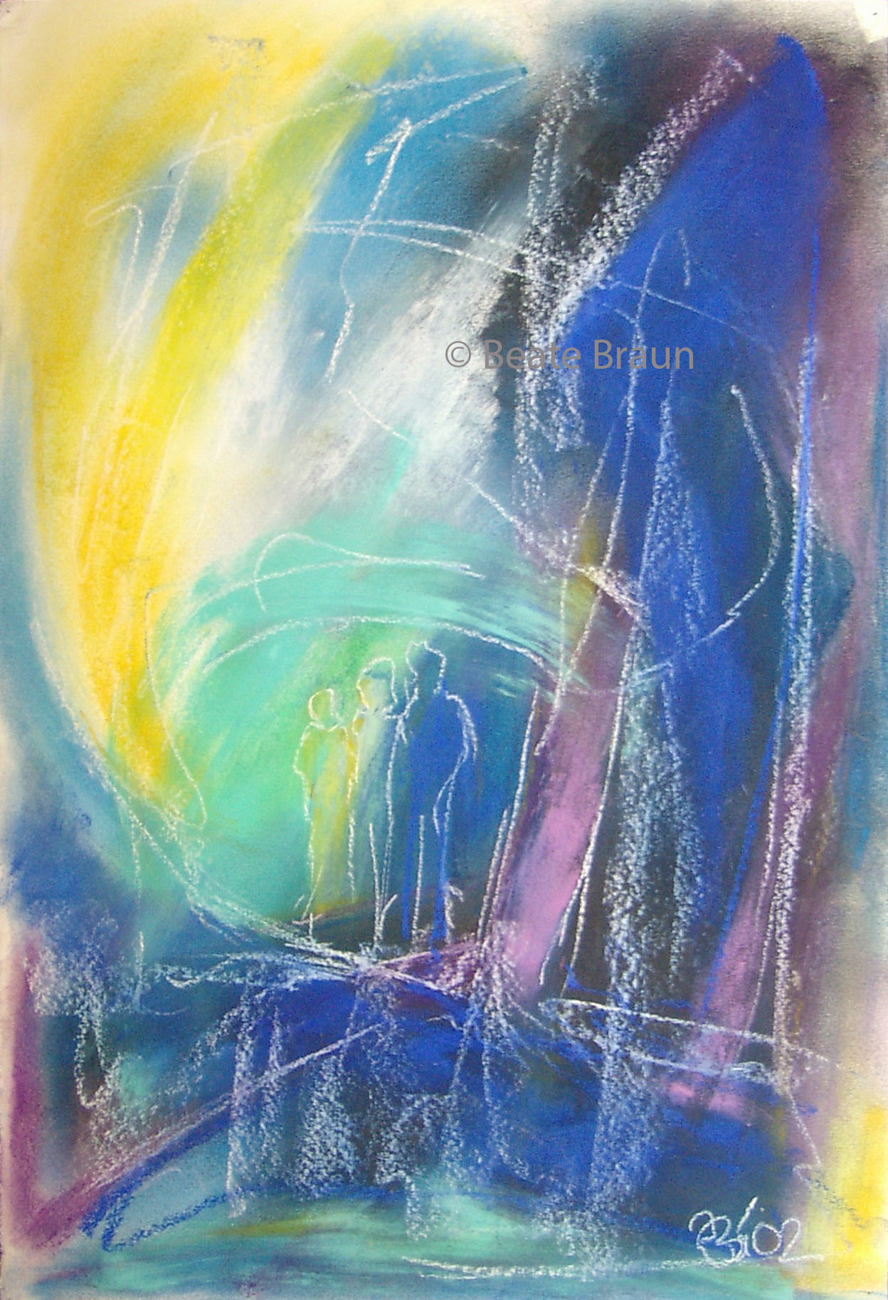 Innere Bilder-Unser Weg | 40 x 60 cm | Pastellkreide | 2018