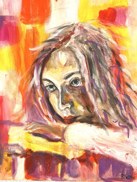 It´s all in my head | 50 x 50 cm | Acryl auf Leinwand | 2023