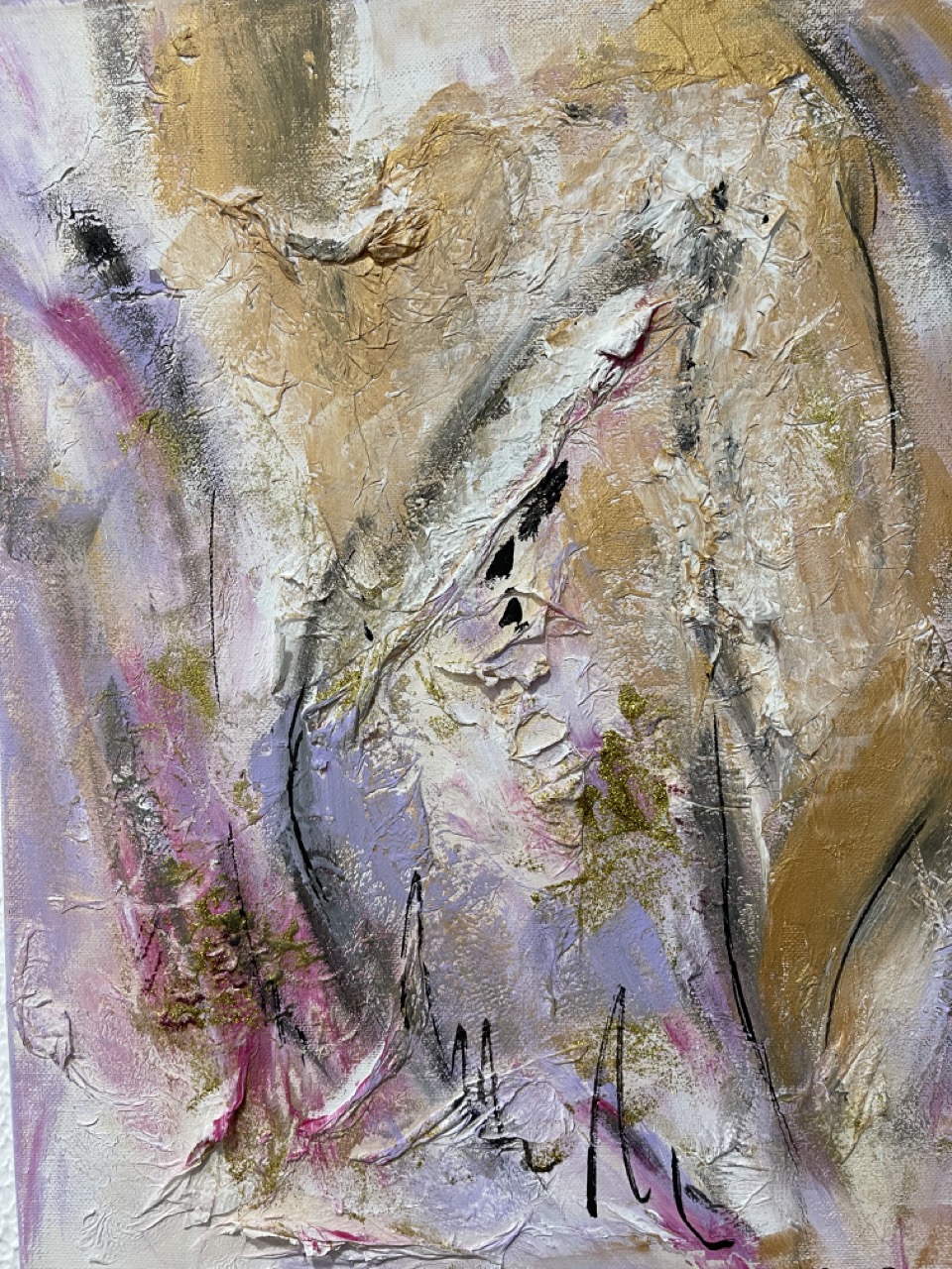 Fundstück  | 30 x 40 cm | Mischtechnik auf Leinwand | 2023