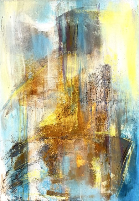Tempel des Lichts | 60 x 80 cm | Mischtechnik auf Leinwand | 2019