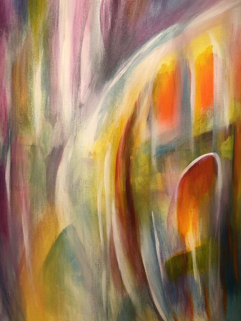Neue Räume I | 70 x 100 cm | Eitempera auf Leinwand | 2017