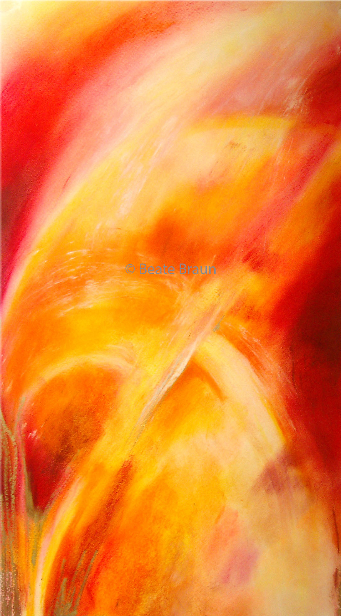 Zum Geiste hin | 29 x 50 cm | Pastellkreide auf Papier | 2005