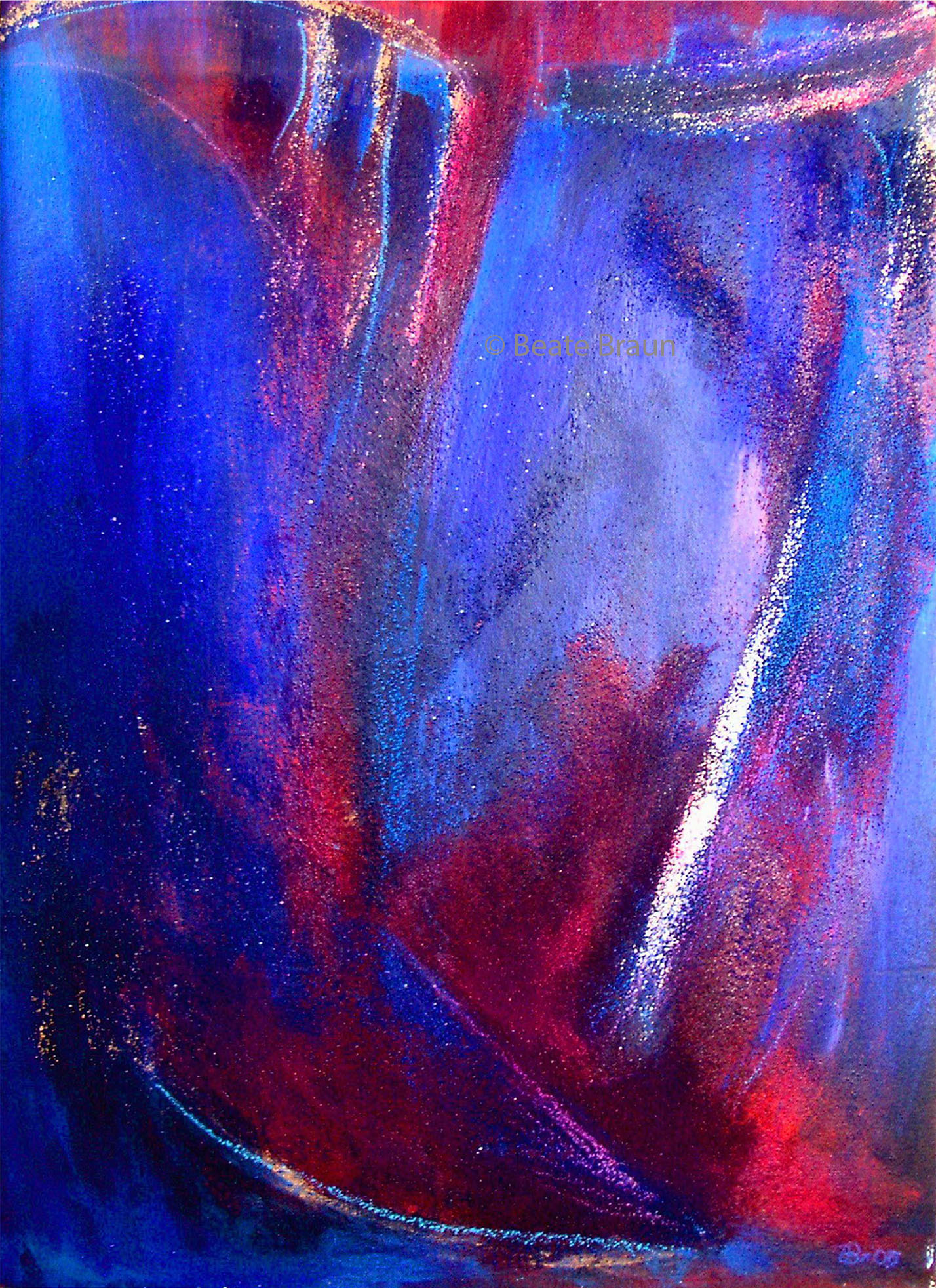 Glanz aus der Tiefe | 50 x 70 cm | Mischtechnilk auf Hartholzplatte | 2005