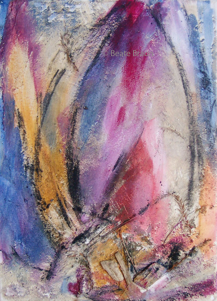 Herbstlaub | 50 x 50 cm | Mischtechnik auf Leinwand | 2016