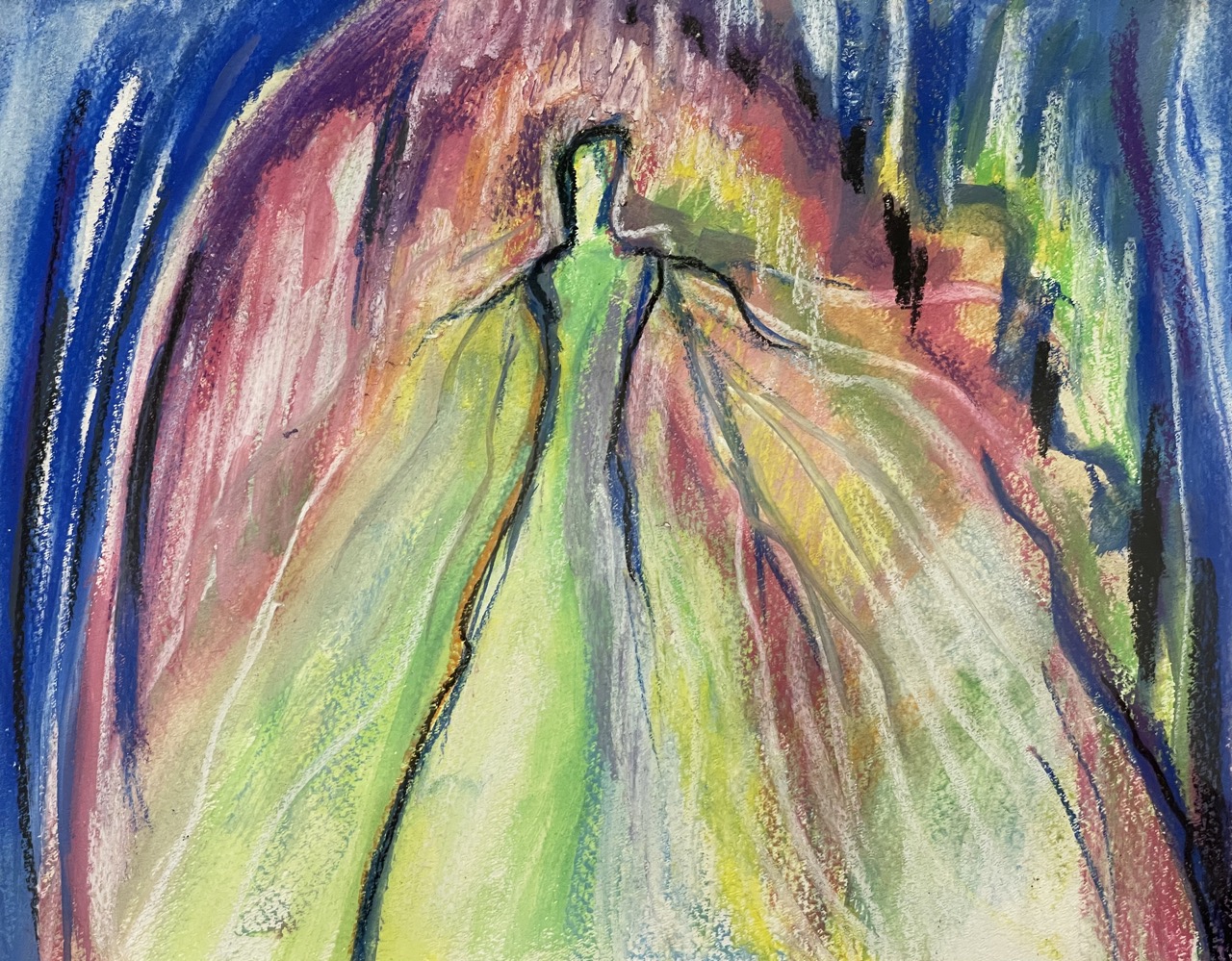 Engel der Hoffnung | 30 x 25 cm | Aquarell | 2023