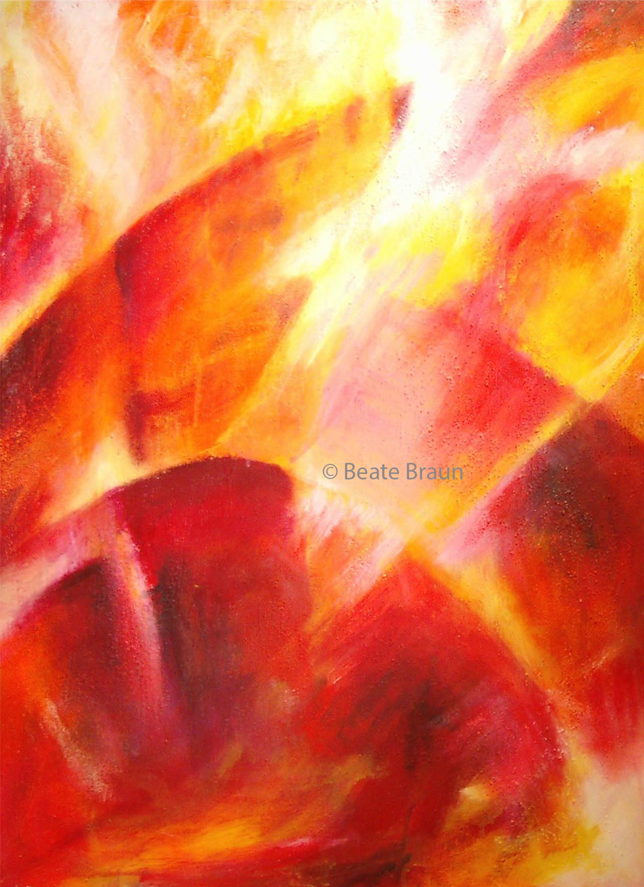 Licht Erde | 60 x 80 cm | Mischtechnik auf Leinwand | 2000