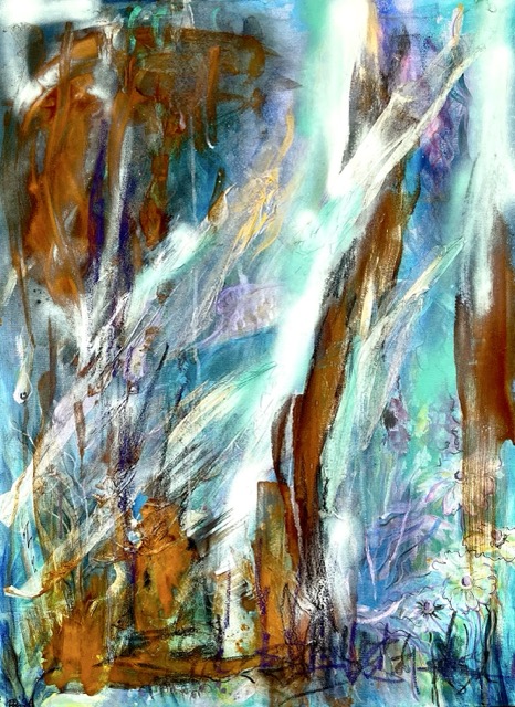 | 60 x 80 cm | Mischtechnik mit Rost auf Leinwand | 2025
