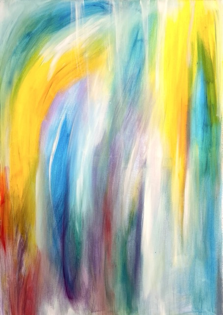 Lichtschloss | 60 x 80 cm | Acryl auf Leinwand | 2023