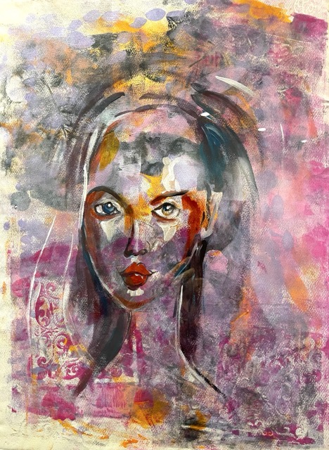 Sehnsucht | 50 x 70 cm | Mischtechnik auf Papier | 2024