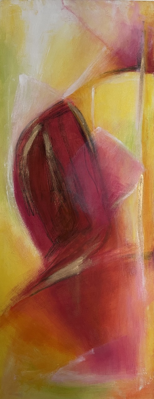 Stufensymphonie 2| 60 x 1600 cm | Mischtechnik auf Leinwand | 2004