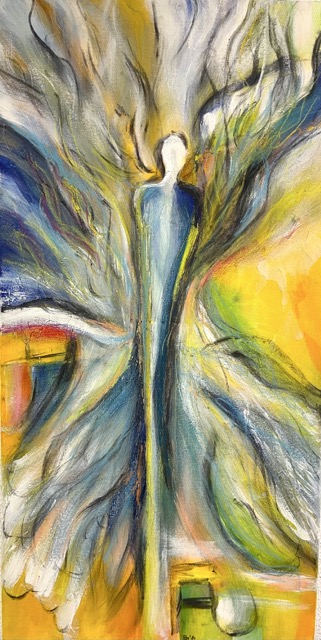 Engel des Wachstums | 50 x 100 cm | Acryl auf Leinwand | 2015