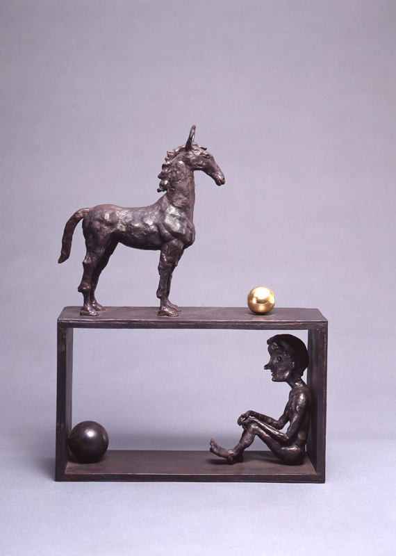 Boy and Horse / bronze / 36.4×27.0×8.8cm / 1989　「少年と馬」ブロンズ