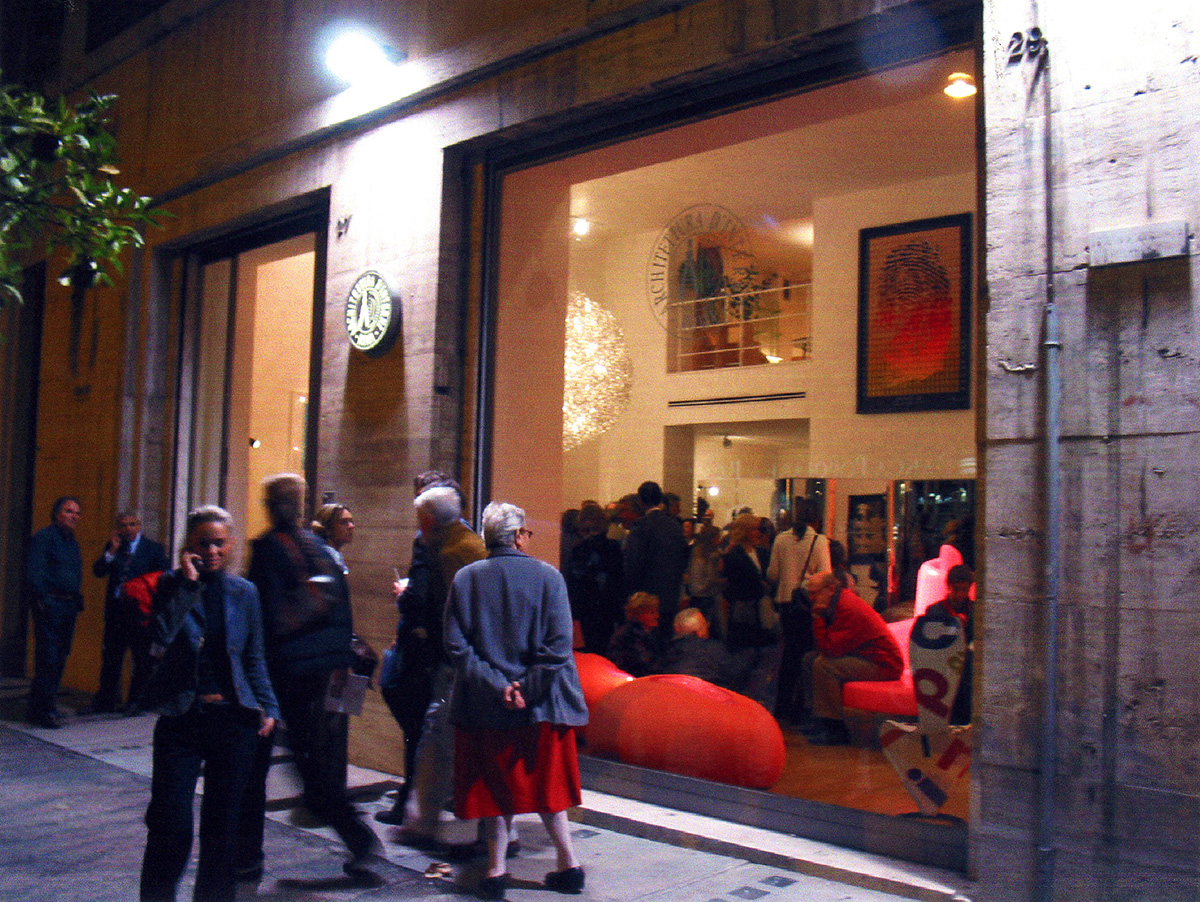 Exhibition view at AD Architettura d'interni Roma, 2001