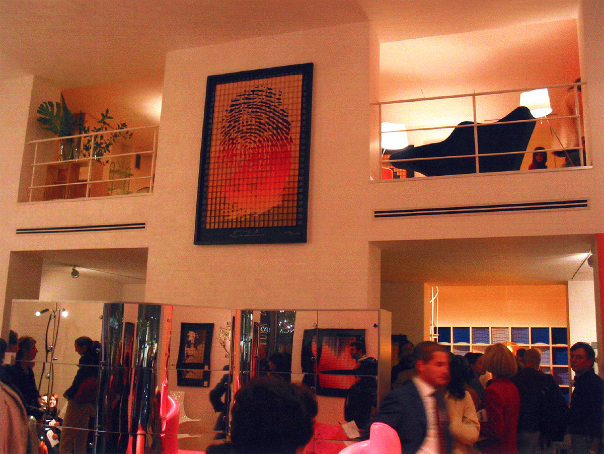 Exhibition view at AD Architettura d'interni Roma, 2001