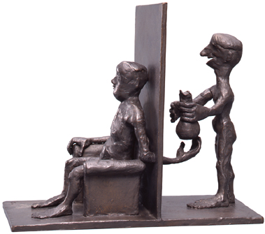 No One Knows / bronze / 25.7×29.2×15.0cm / 1992