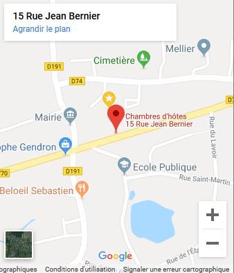 maps google guesthouse haut anjou thorigné