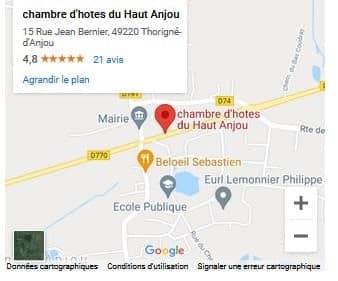 google maps chambre dhote du haut anjou