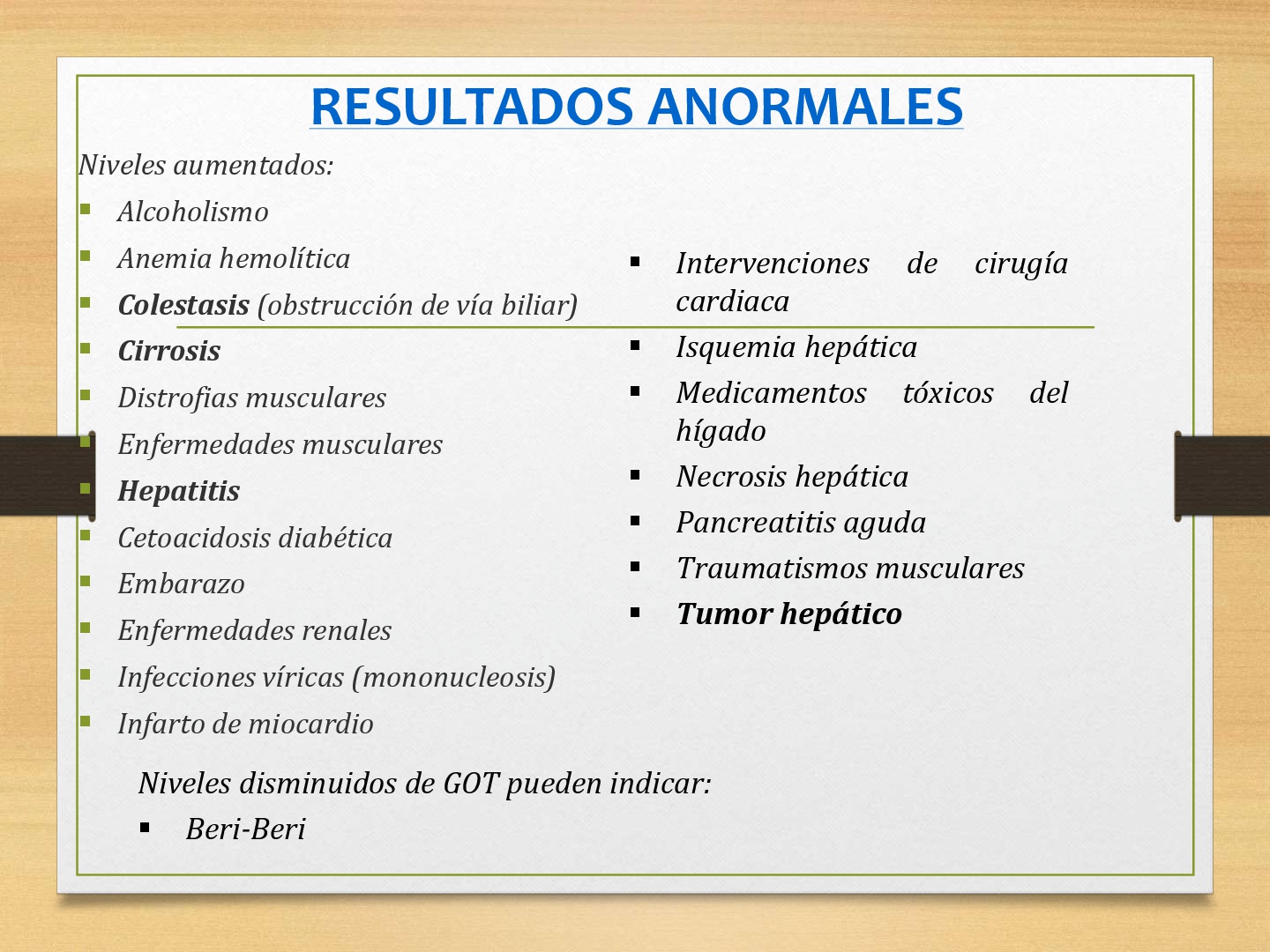Perfil Hepático - Página web de pseudomonas
