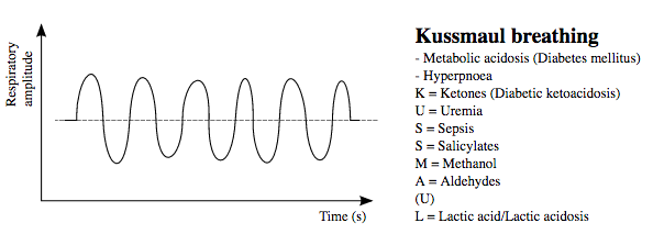 patrón de respiración de kussmaul