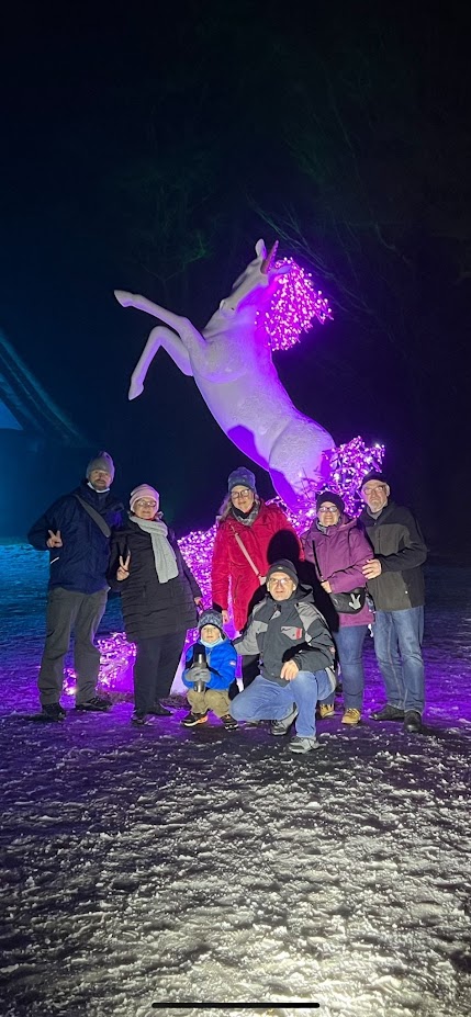 Der magische Lichterparkim Freilichtmuseum Lumagiga Mofsee am 29.12.2021