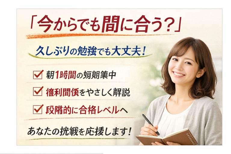 【「今からでも間に合う？」そんな方へ】