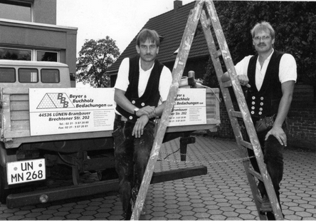 Pressefoto zur Firmengründung Mai 1995