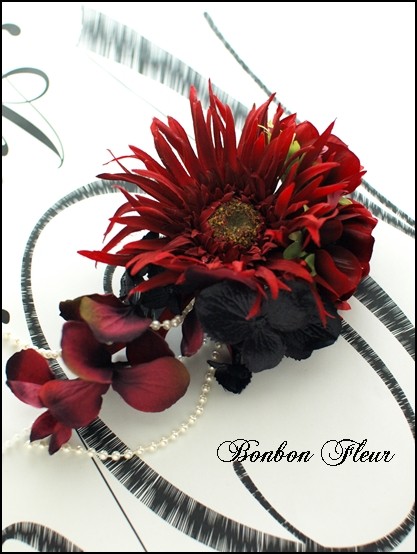 セミオーダーについて コサージュ プリザーブドフラワー ボンボン フルール