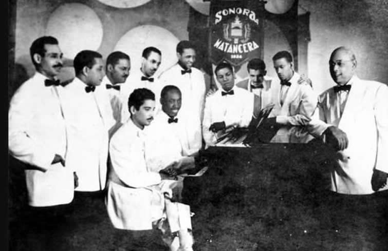 Con la Sonora Matancera.