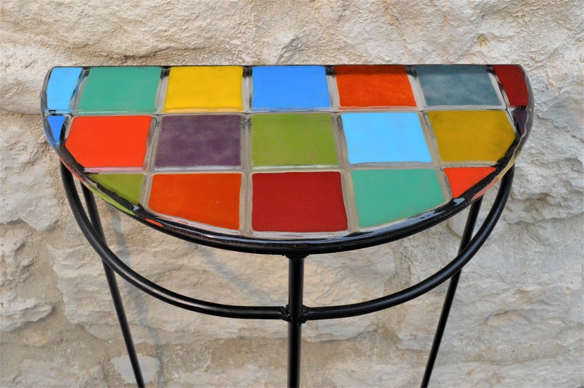 Console Table Basse Et Table Ronde Artisan Verrier Marie Helene Gleizes