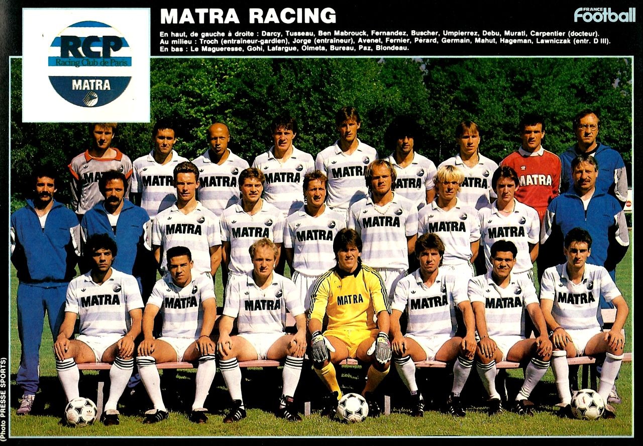 Panini foot 89 image Jean Luc Dogon N°148 RCP Matra racing football