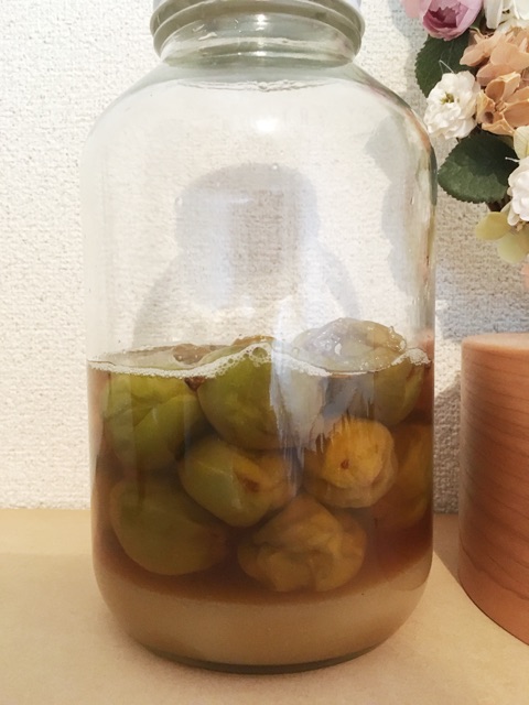 梅シロップ作り。