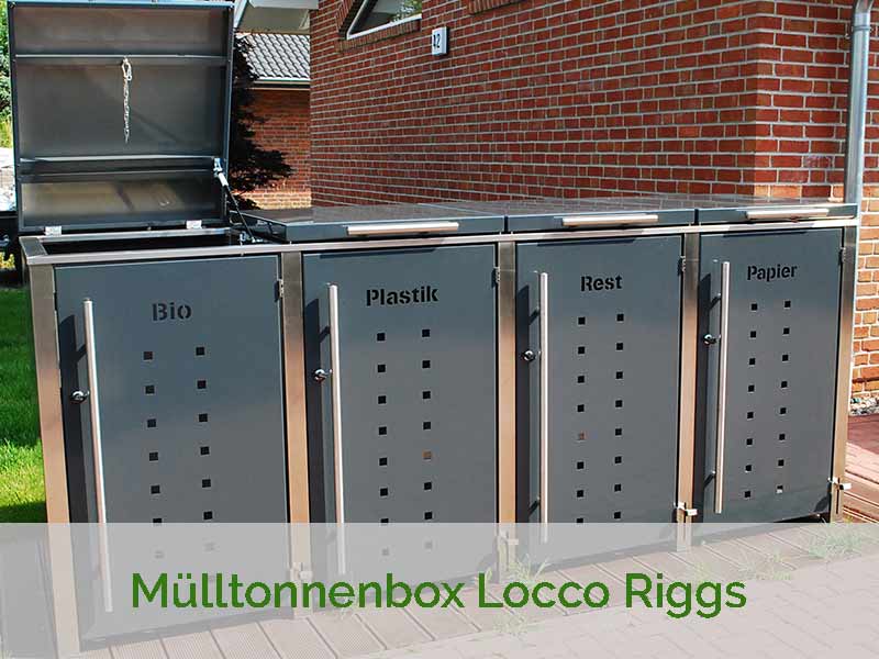 Mülltonnenbox in RAL 7016
