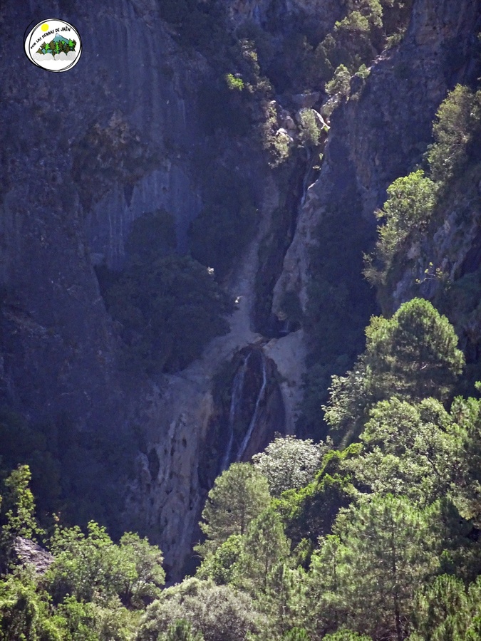 Cascada, salto de agua del Aguascebas de Gil Cobo