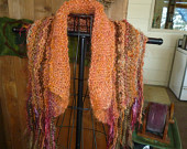 Orange- red- brown shawl