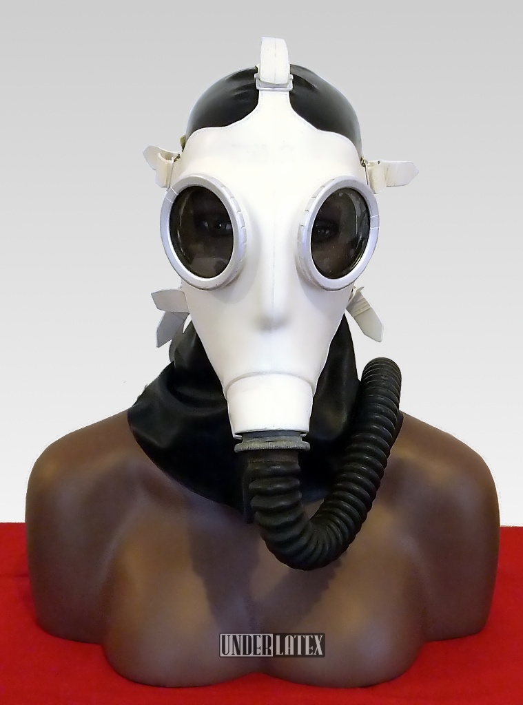 Gasmaske Z56 weiß creme Gasmasken und Schutzanzüge